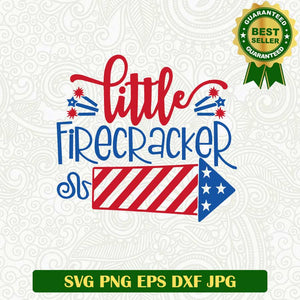 Little firecracker SVG, 4th of July SVG, American independence day fireworks SVG