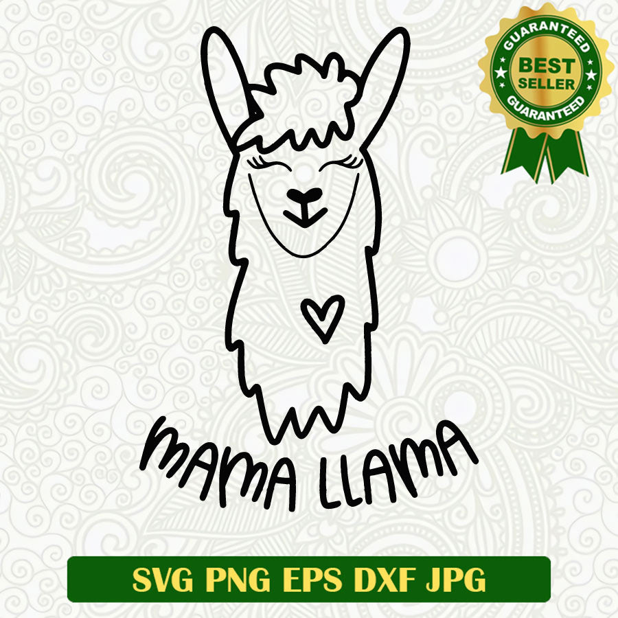 Mama llama SVG cut file, Llama SVG, Llama SVG cut file cricut