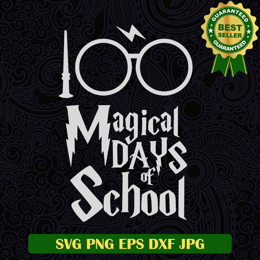 100 Magical days of School SVG, 100 Days of School Harry potter SVG, 100 Days of School SVG PNG cut file