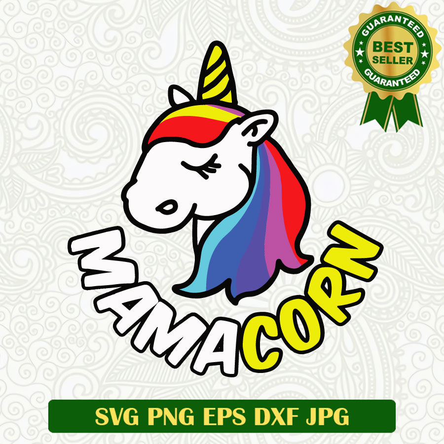 Mamacorn unicorn SVG