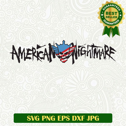 American Nightmare logo SVG, American Nightmare SVG, American Nightmare Wrestling Logo SVG PNG cut file