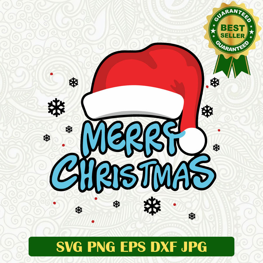 Merry christmas santa claus SVG, Christmas SVG, Merry christmas santa hat SVG cut file cricut