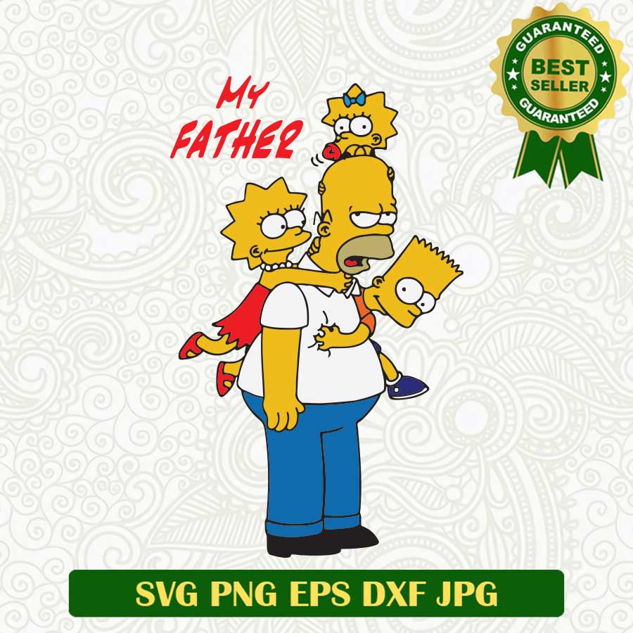 Simpsons father SVG, The Simpsons Family SVG, The Simpsons Dad SVG PNG ...