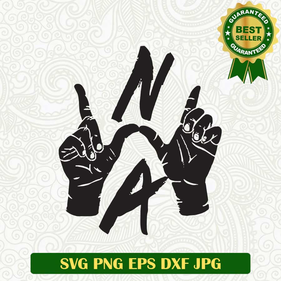 NWA Rock band hand sign SVG, NWA Rock band SVG, America Hip hop Rappper SVG PNG cut file