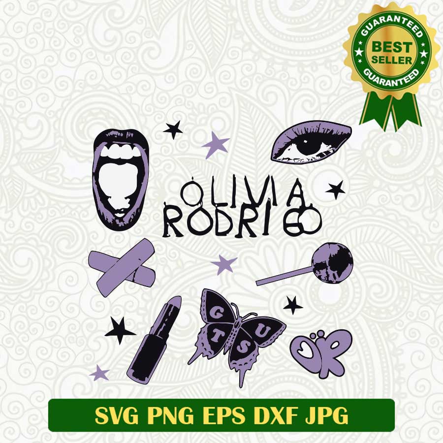 Olivia Rodrigo Guts Album SVG, Olivia Rodrigo Singer SVG, Olivia Rodrigo Guts Tour SVG PNG cricut