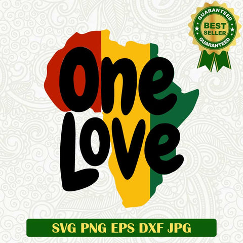 One love Africa SVG, Africa flag SVG, Africa Map SVG cut file cricut