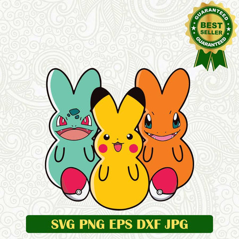 Pokemon Easter Bunny SVG, Pokemon Easter Costume SVG, Pokemon SVG PNG cut file