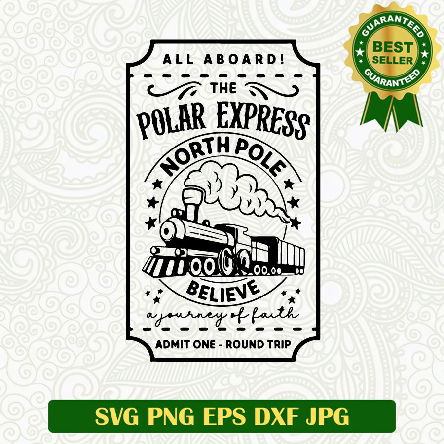 The polar express north pole SVG, Christmas Polar express SVG, Christmas train SVG cricut