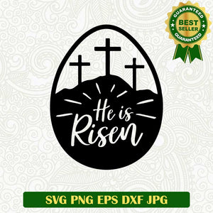 He is risen easter day SVG, Easter egg Jesus SVG, Easter egg faith Jesus SVG
