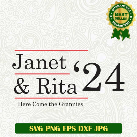 Janet and Rita 24 SVG, Bluey Grannies SVG, Janet Rita American SVG PNG cut file