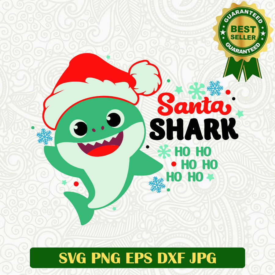 Satna shark Ho Ho Ho SVG