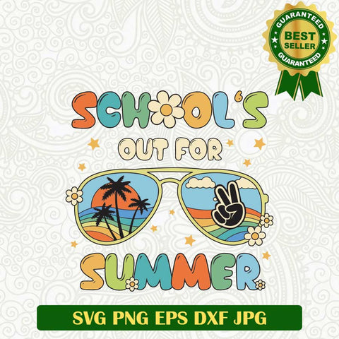 School out for summer SVG, Teacher funny school out SVG, School out vintage style SVG PNG cricut