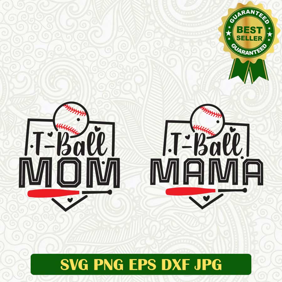 T ball mom T ball Mama SVG, T ball Mom baseball SVG, Mother's Day Baseball SVG PNG cut file