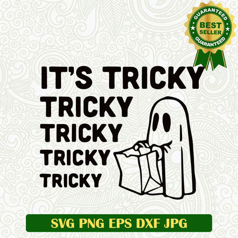 It's tricky boo halloween SVG, Halloween Ghost SVG, Tricky halloween funny SVG