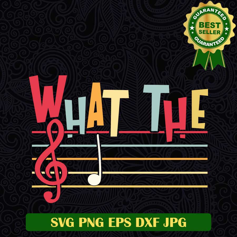 What the F note key music SVG, What the F SVG, Music note SVG PNG cut file