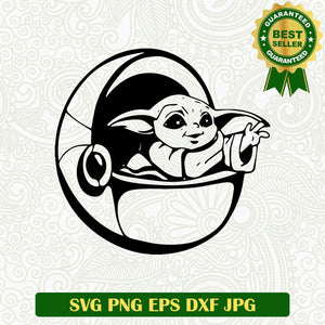Baby yoda SVG, Baby Grogu SVG files, Grogu Star wars SVG PNG cricut