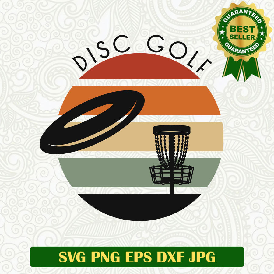 Disc golf vintage SVG