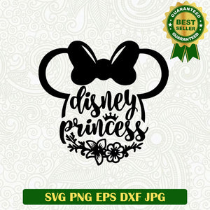 Disney princess SVG, Disney mickey head SVG, Princess mickey head SVG