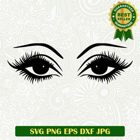 Eye lash SVG, Woman eyes SVG, Eyelashes SVG