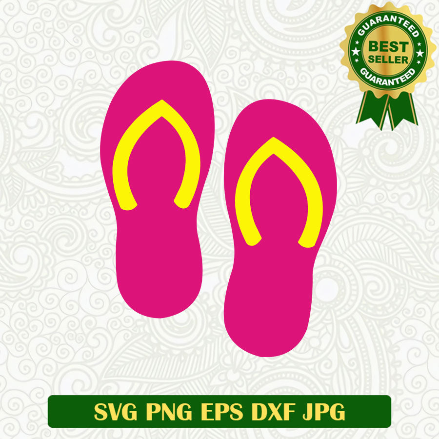 Pink flip flop SVG, Flip flop Summer SVG, flip-flops SVG file