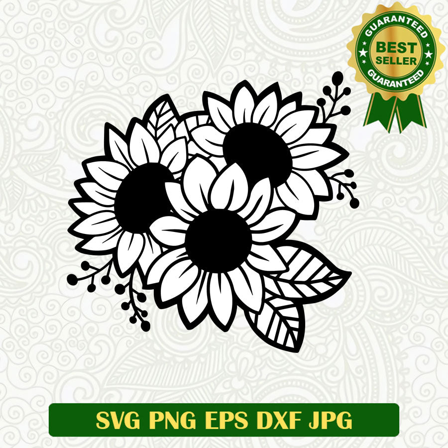 Sunflowers SVG cut file