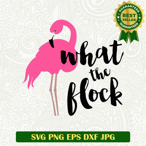 Flamingo what the flock SVG, Flamingo funny SVG, Summer holiday SVG cut file