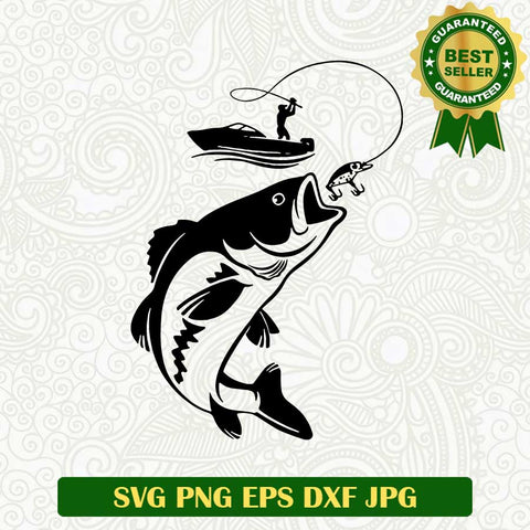 Fishing SVG, Fishing funny SVG, Big fish SVG cut file cricut