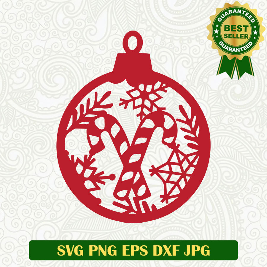 Jingle bell christmas SVG, Christmas bells candy cane SVG files, Christmas ornament SVG