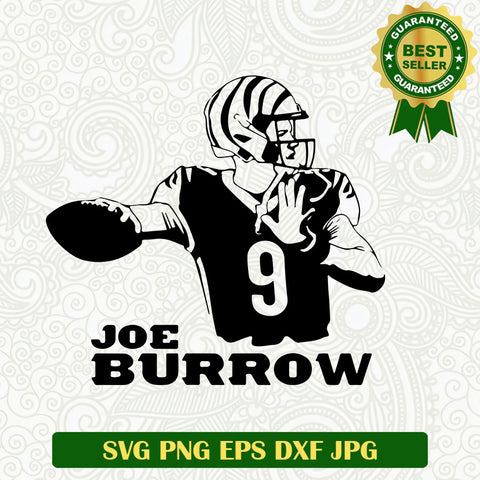 Joe Burrow Who Dey Bengals SVG, Joe Burrow Cincinnati Bengals SVG, Joe Burrow Who Dey SVG