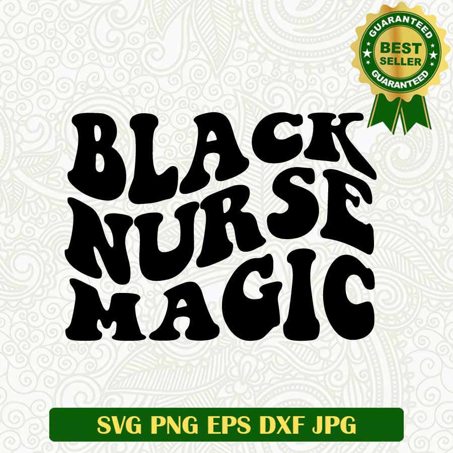 Black nurse magic SVG