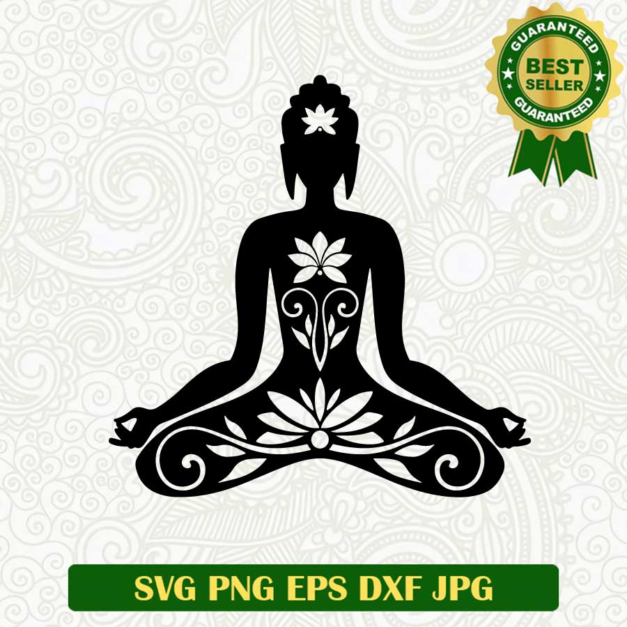 Buddha meditate SVG, Meditate SVG, Meditate SVG cut file cricut