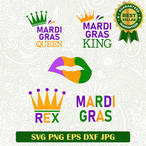 Mardi Gras holiday bundle SVG, Mardi gras king SVG, Mardi Gras holiday SVG