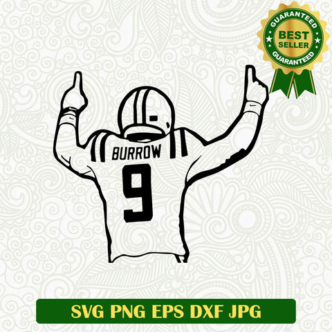 Joe Burrow SVG, Joe Burrow Cincinnati Bengals SVG, Joe Burrow Who Dey SVG