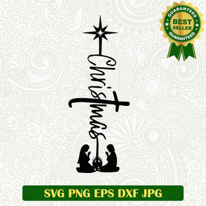 Christmas scence SVG, Christmas Jesus SVG files, Christmas SVG cut file