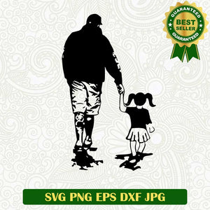 Daughter and father SVG, Father's day SVG, Daughter SVG cut file cricut