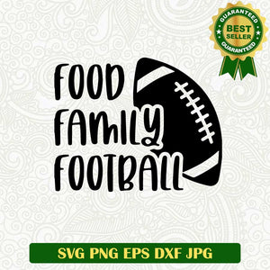 Food family football SVG, Football SVG, Food funny SVG cut file cricut