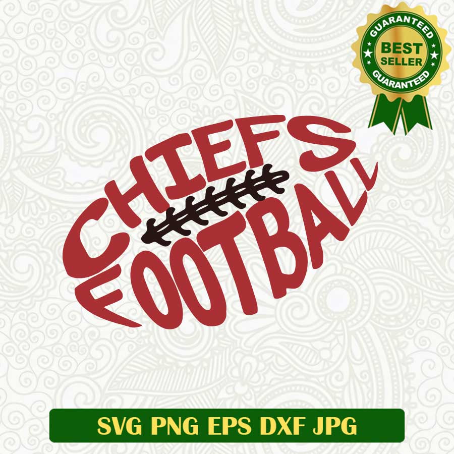 Chiefs football SVG, Tootball Ball SVG, KC Chiefs SVG file