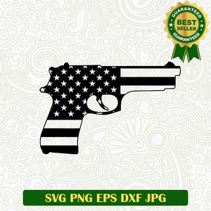 Guns america SVG, Shot gun american flag SVG, Shot gun SVG cut file cricut