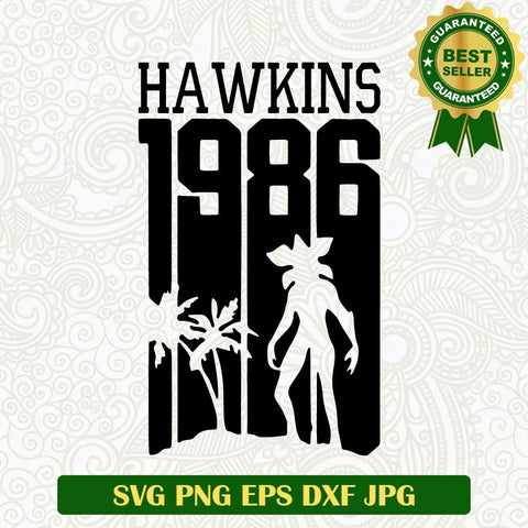 Hawkins 1986 Stranger things SVG, Stranger things SVG, Stranger things movie SVG PNG cut file