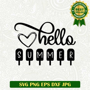 Hello summer cream SVG, Summer cream SVG, Summer SVG PNG cut file