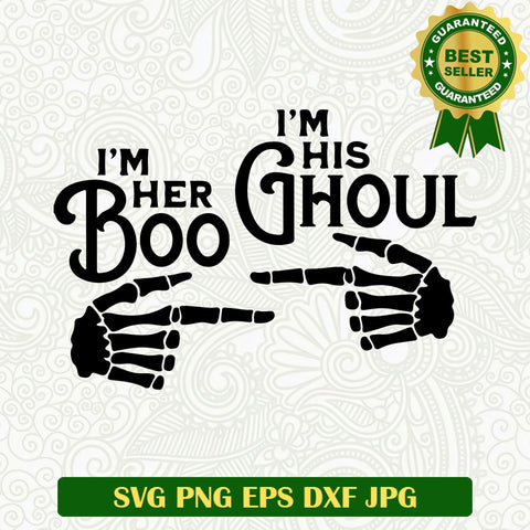 Im her boo skeleton SVG, Funny wife SVG, Boo halloween SVG cut file