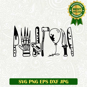 Horror knife SVG, Horror movie characters SVG, Horror movie weapon SVG PNG cut file