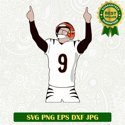 Joe Burrow Who Dey SVG, Joe Burrow Cincinnati Bengals SVG, Joe Burrow footballs SVG