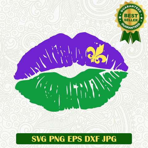 Mardi Gras lip SVG, Mardi gras SVG, Mardi Gras holiday SVG