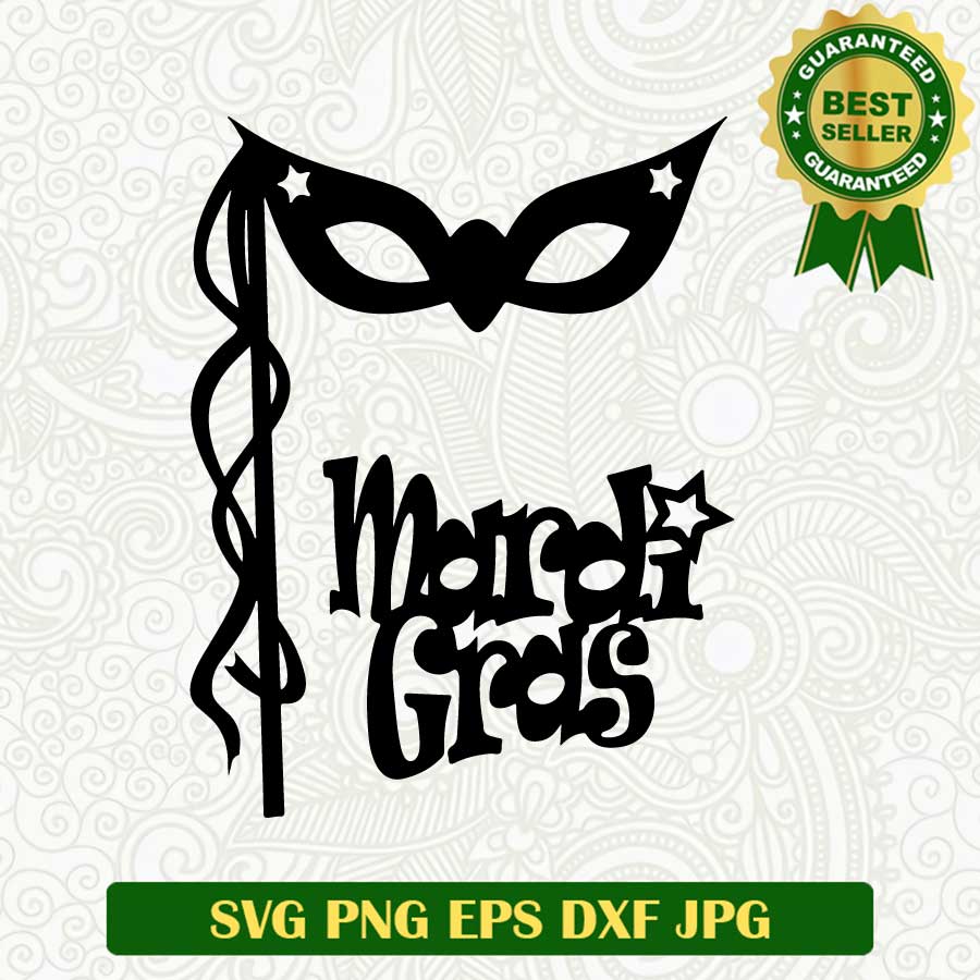 Mardi Gras face mask SVG