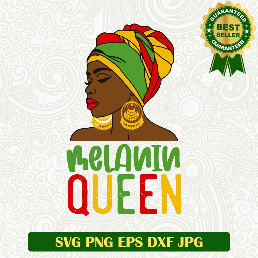 Melanin queen black woman SVG