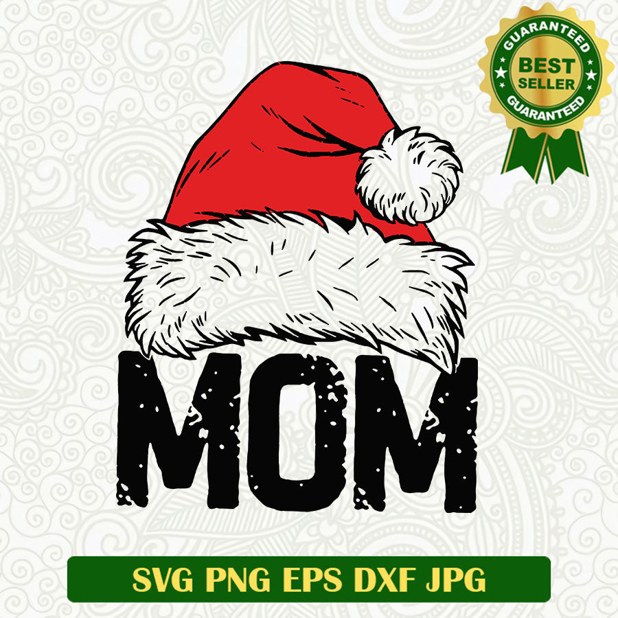 Mom santa claus SVG, Christmas mom SVG files, Christmas family SVG