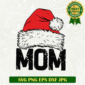 Mom santa claus SVG, Christmas mom SVG files, Christmas family SVG