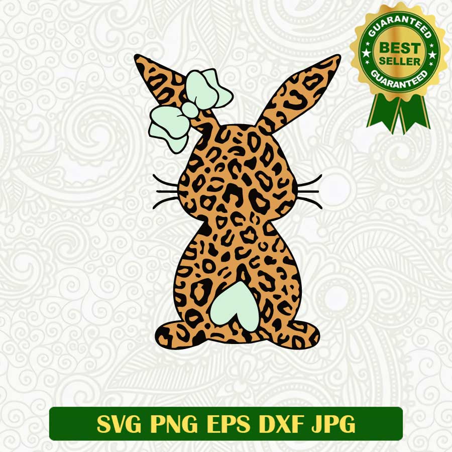 Cheetah print bunny easter SVG