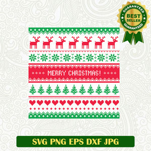 Merry christmas ugly sweater SVG, Christmas SVG files, Christmas ugly sweater SVG